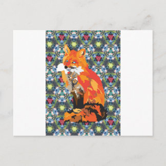 Hippy Fox Postkarte
