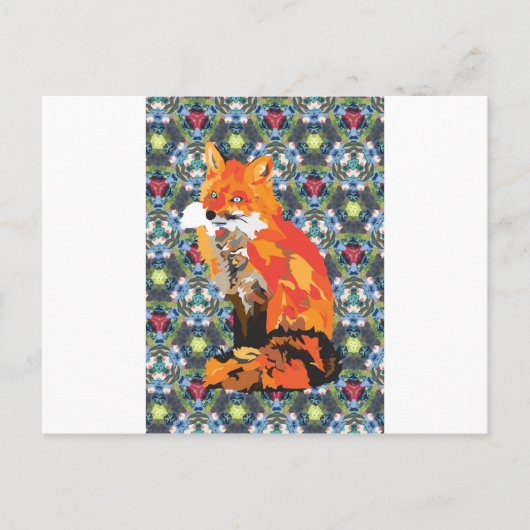 Hippy Fox Postkarte (Vorderseite)