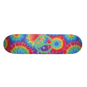 Hippy Friedensgefärbte KrawatteSkateboard Skateboard