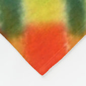 Hippy FriedensRetro 60er gefärbte Krawatte Fleecedecke (Ecke)