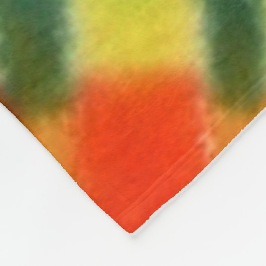 Hippy FriedensRetro 60er gefärbte Krawatte Fleecedecke (Ecke)