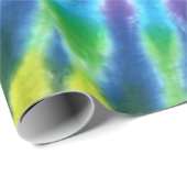 Hippy FriedensRetro 60er gefärbte Krawatte Geschenkpapier (Rolleneckpunkt)