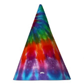 Hippy FriedensRetro 60er gefärbte Krawatte Partyhütchen (Rechts)