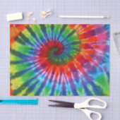 Hippy FriedensRetro 60er gefärbte Krawatte Seidenpapier (Handwerk)