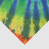 Hippy FriedensRetro 60er gefärbte Krawatte Seidenpapier (Detail)