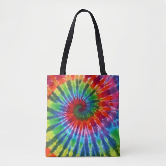 Hippy FriedensRetro 60er gefärbte Krawatte Tasche (Vorderseite)
