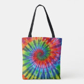 Hippy FriedensRetro 60er gefärbte Krawatte Tasche (Rückseite)
