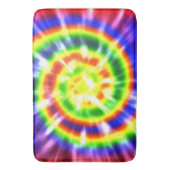 Hippy FriedensRetro gefärbte Krawatte buntes Boho Badematte (Vorderseite Vertikal)