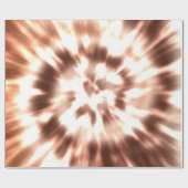 Hippy FriedensRetro gefärbte Krawatte buntes Boho Geschenkpapier (Flach)