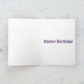 Hippy Friedenszeichen-60ergeburtstag Karte (Innenseite)