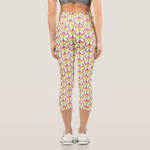 Hippy-Friedenszeichen Capri Leggings (Rückseite)