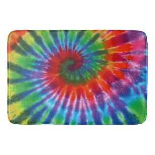 Hippy Gefärbte Krawatte 60er Retro Colorful Boho Badematte