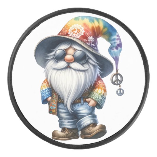 Hippy Gnome Eishockey Puck (Vorderseite)