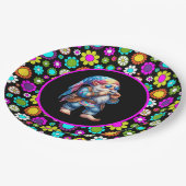 Hippy Gnome Paper Plate Pappteller (Schrägansicht)