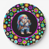Hippy Gnome Paper Plate Pappteller (Vorderseite)