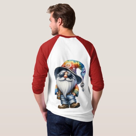Hippy Gnome T-Shirt (Schwarz voll)