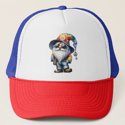 Hippy Gnome Truckerkappe (Vorderseite)