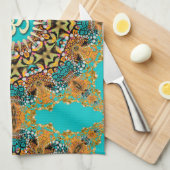 Hippy Goa Psychedelic Batik OM Stoffbanner Geschirrtuch (Viertel Falte)