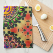 Hippy Goa Sun 'delica Lila OM Tuch Banner (Viertel Falte)