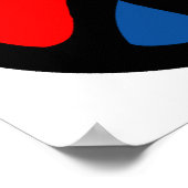 Hippy Groovy Peace Symbol Poster (Ecke)