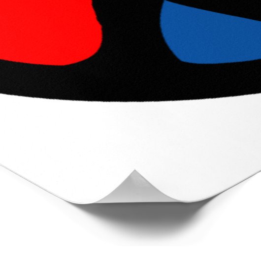 Hippy Groovy Peace Symbol Poster (Ecke)