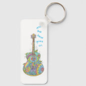 Hippy Guitar Schlüsselanhänger (Rückseite)