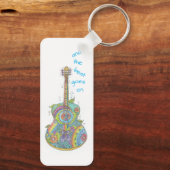 Hippy Guitar Schlüsselanhänger (Rückseite)