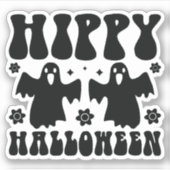 Hippy Halloween Aufkleber (Vorderseite)