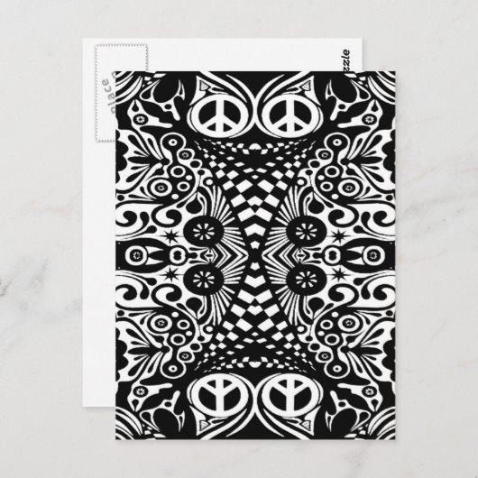 Hippy Heaven Postkarte (Vorne/Hinten)