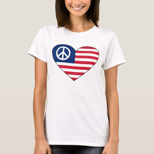Hippy Herz-Shirt 1 T-Shirt (Vorderseite)