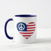 Hippy Herz-Tasse Tasse (Links)