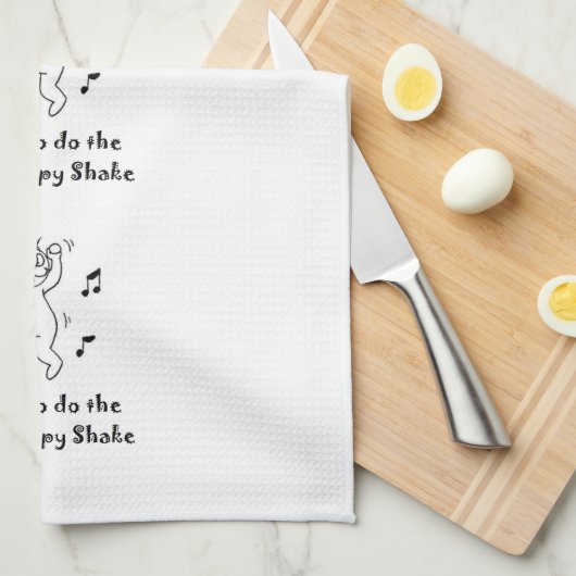 Hippy Hippy Erschütterung - lustige Geschirrtuch (Viertel Falte)