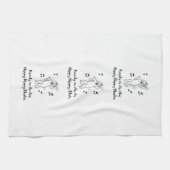 Hippy Hippy Erschütterung - lustige Geschirrtuch (Horizontal)