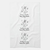 Hippy Hippy Erschütterung - lustige Geschirrtuch (Vertikal)