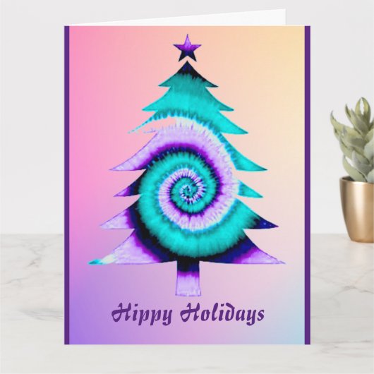 Hippy Holiday Holiday Card Karte (Kleine Pflanze)