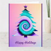 Hippy Holiday Holiday Card Karte (Vorderseite)