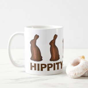 Hippy Hop Schokolade Ostergeblasenes Kaninchen Kaffeetasse