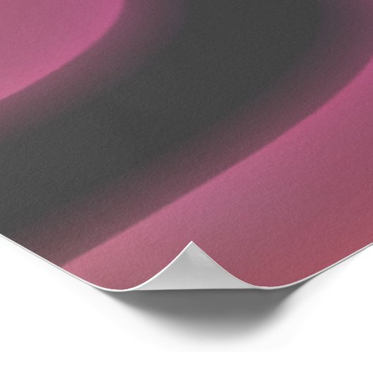 Hippy im Heart 60er Retro Poster (Ecke)