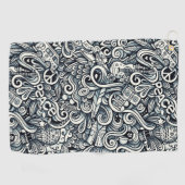 Hippy in Sixty Golfhandtuch (Horizontal)