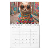 Hippy-Katzenkalender, Katze Kalender (Jan 2027)