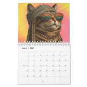 Hippy-Katzenkalender, Katze Kalender (Mär 2027)