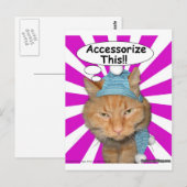 Hippy Kitty Accessorize Dies!! Postkarte (Vorne/Hinten)