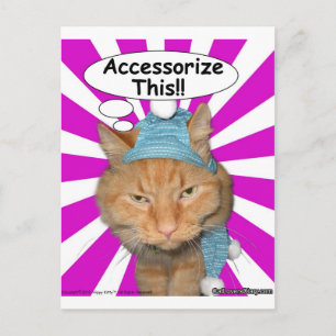 Hippy Kitty Accessorize Dies!! Postkarte