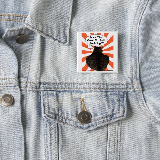 Hippy Kitty tut dies machen meinen Hintern-Blick Button (Beispiel)