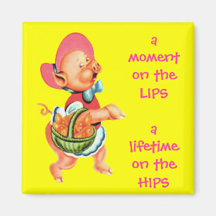 Hippy Kühlschrankmagnet Fräulein-Piggy