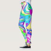Hippy-Liebe hört Bubblegum-Marmor, Leggings (Links)
