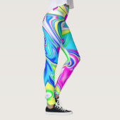 Hippy-Liebe hört Bubblegum-Marmor, Leggings (Rechts)