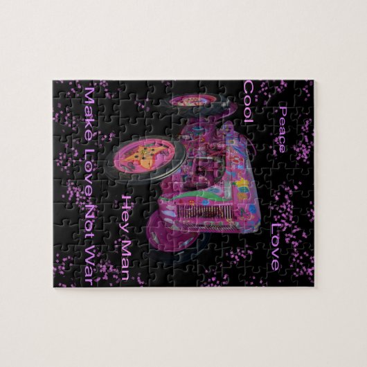Hippy Liebe Traktor, Jigsaw Puzzle (Horizontal)