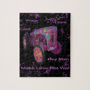 Hippy Liebe Traktor, Jigsaw Puzzle