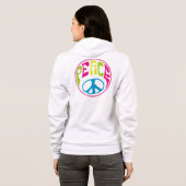 Hippy Peace Hoodie (Schwarz voll)